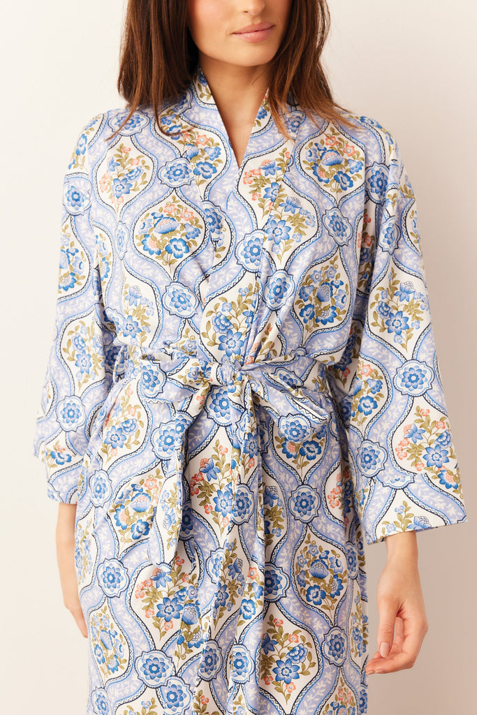Vera Cloud Jersey Midi Robe in Villeroy