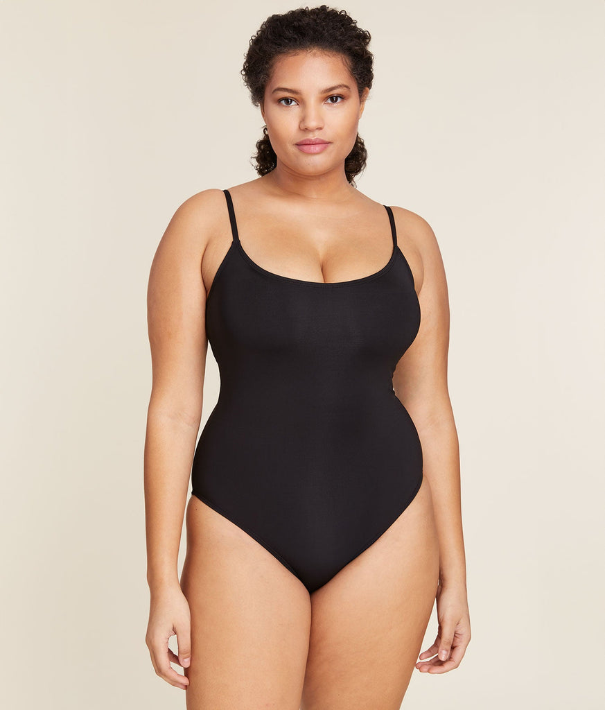 The Amalfi One Piece - Eco Nylon - Black - Classic - Full Coverage