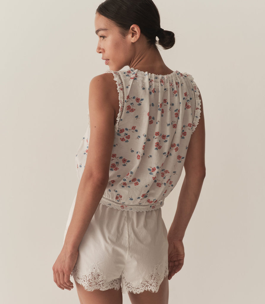 TRAVELER TOP -- POPPY FIELD