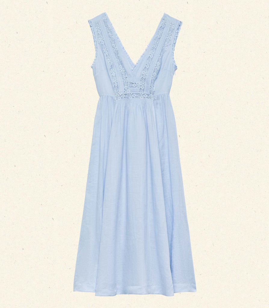 VICTORIA DRESS -- ICY BLUE
