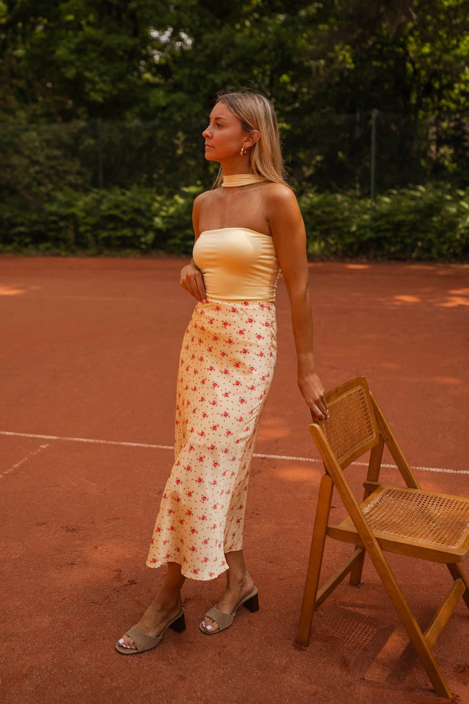 Yellow Floral Emy Skirt