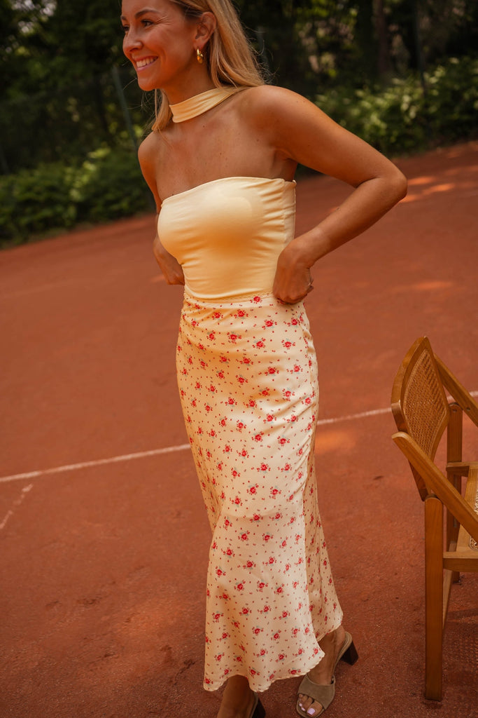 Yellow Floral Emy Skirt